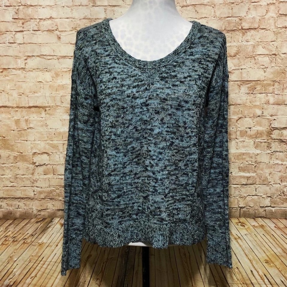 American Eagle blue/black/gold sweater